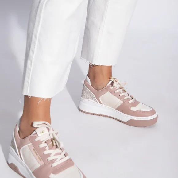 NWT Michael Kors - Pink and Gold Sneakers - Size 9.5 - Picture 3 of 9